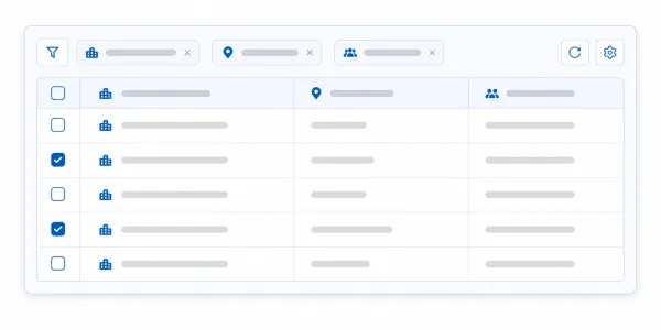 企業を抽出の画面イメージ